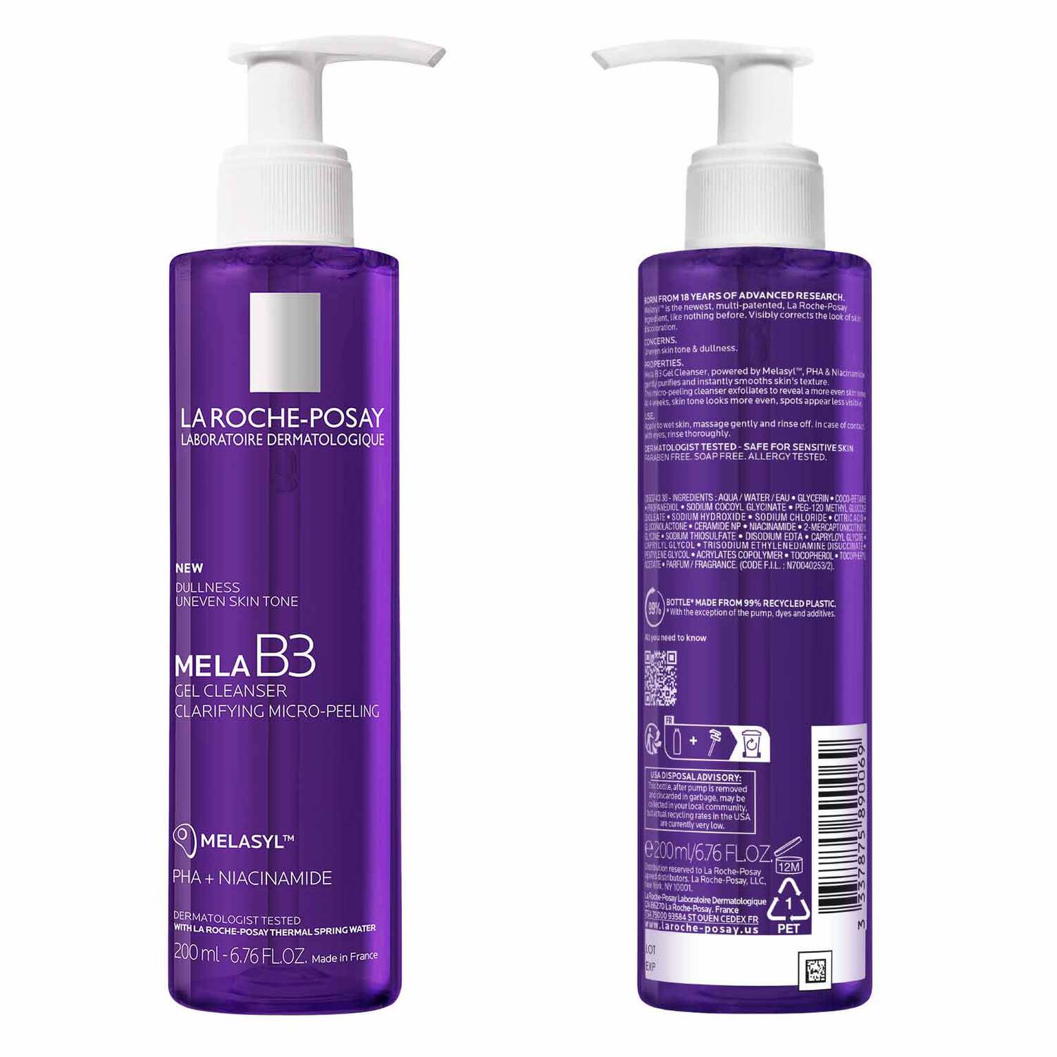 mela-b3-facial-gel-cleanser-with-melasyltm-niacinamide-x4 7_LaRochePosay-Product-MelaB3-MelaB3Cleanser-200ml-03337875890069-Back Packshot_REV.jpg