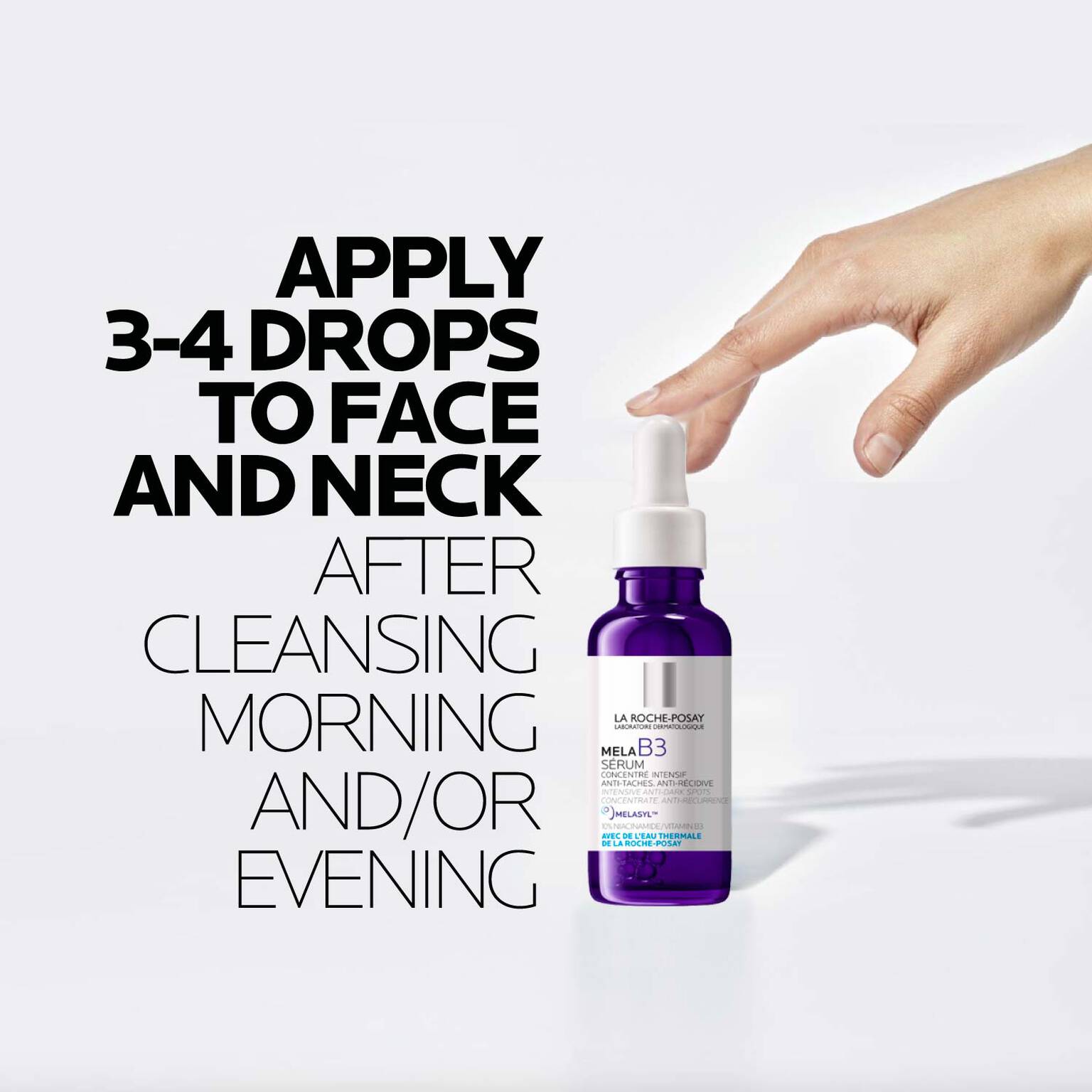 mela-b3-dark-spot-serum-with-melasyltm-niacinamide-l8 LaRochePosay-Product-MelaB3-MelaB3Serum-30ml-03337875890021-HowTo-REV.jpg