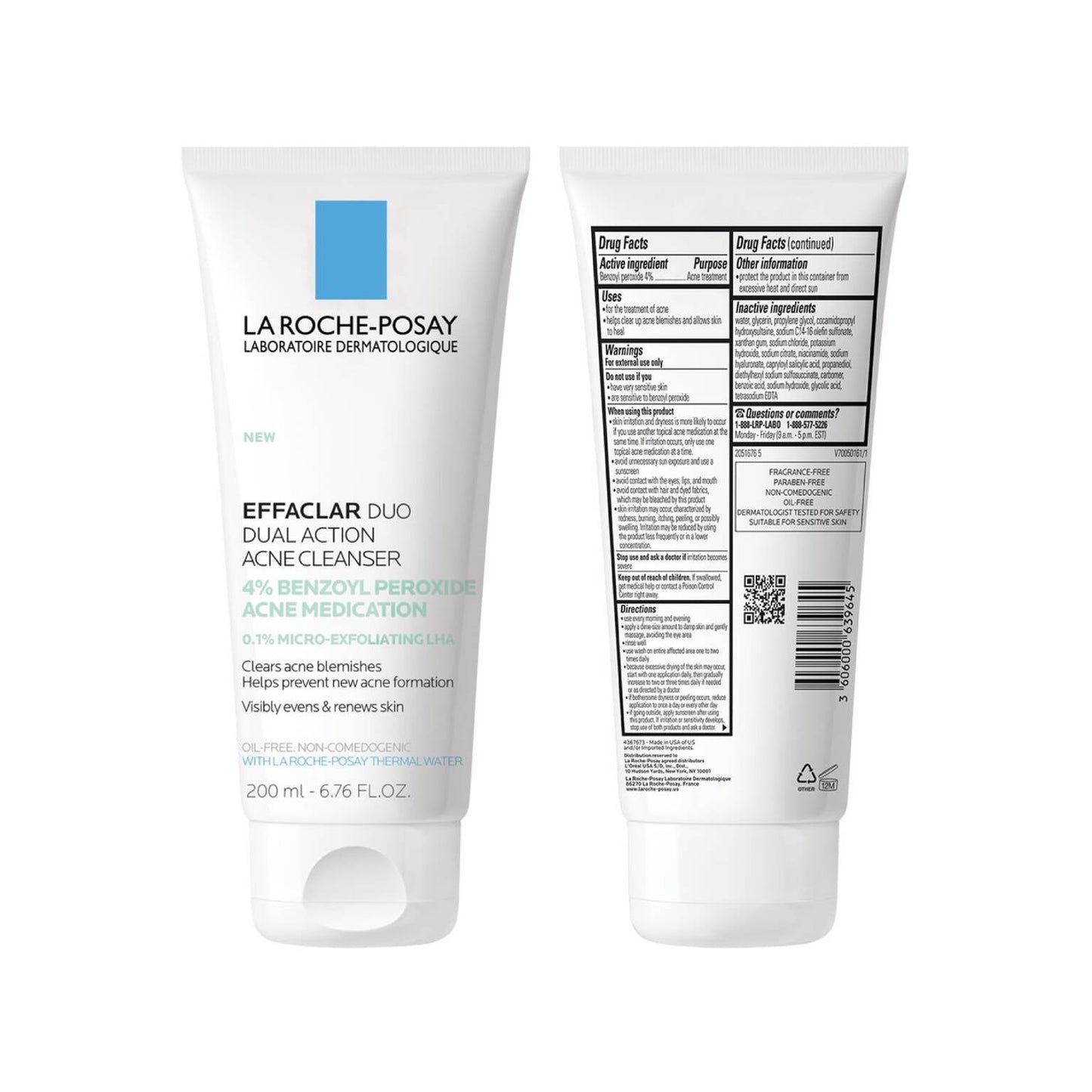 effaclar-dual-action-acne-face-wash-with-4-benzoyl-peroxide-d2 LaRochePosay-Product-Skincare-Effaclar-Duo-Dual-Cleanser-200ml-3606000639645-ATF-PIM-packshot-texture.jpg